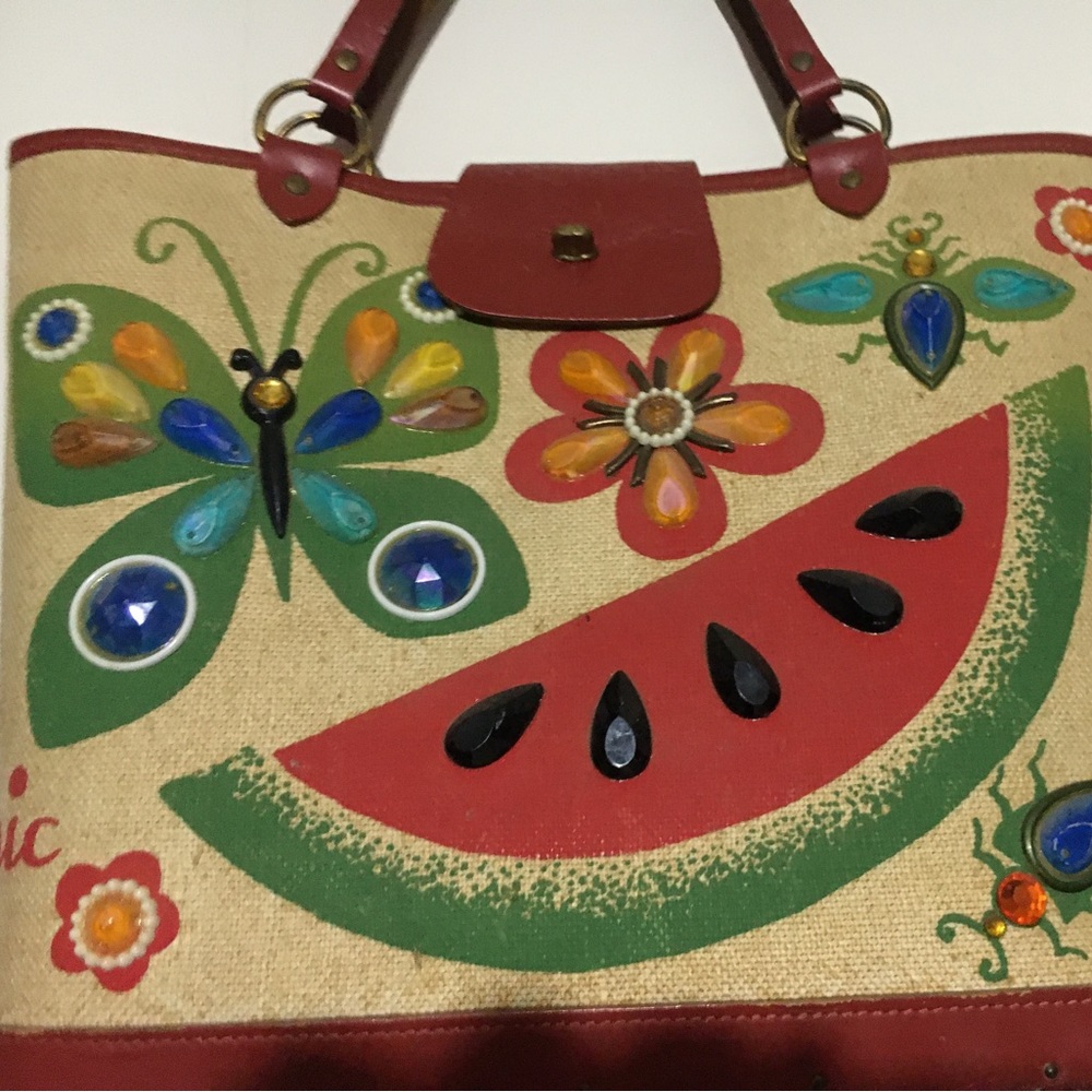 Vintage Enid Collins “Picnic” Bucket Bag